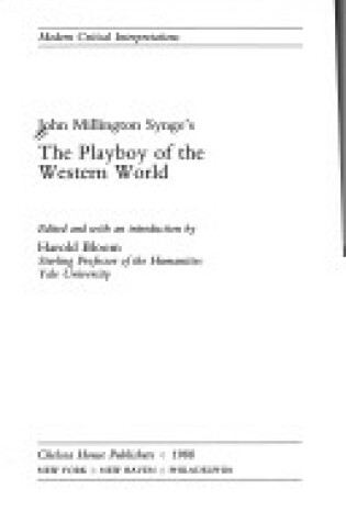 Cover of Synge's "Playboy of the Western World"