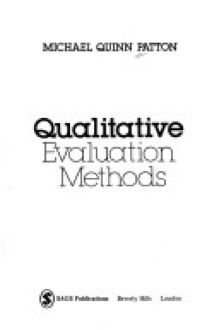 Cover of Qualitative Evaluation Methods