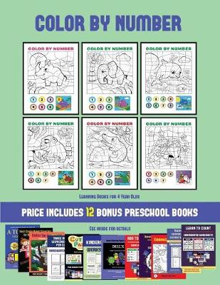 Cover of Learning Books for 4 Year Olds (Color by Number)