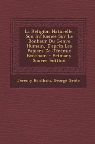 Cover of La Religion Naturelle