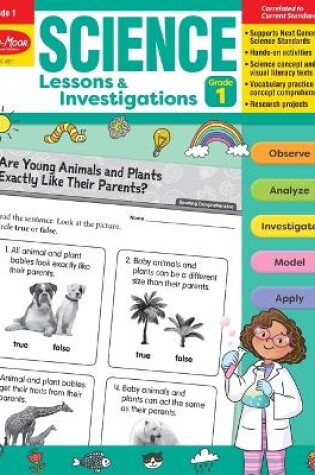 Cover of Science Lessons and Investigations, Grade 1 Teacher Resource