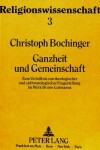 Book cover for Ganzheit Und Gemeinschaft