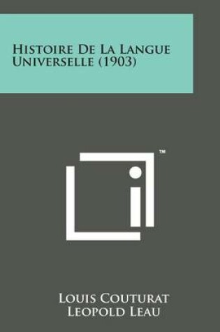 Cover of Histoire de La Langue Universelle (1903)