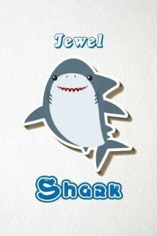 Cover of Jewel Shark A5 Lined Notebook 110 Pages