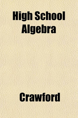 Book cover for High School Algebra