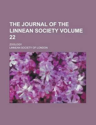 Book cover for The Journal of the Linnean Society; Zoology Volume 22