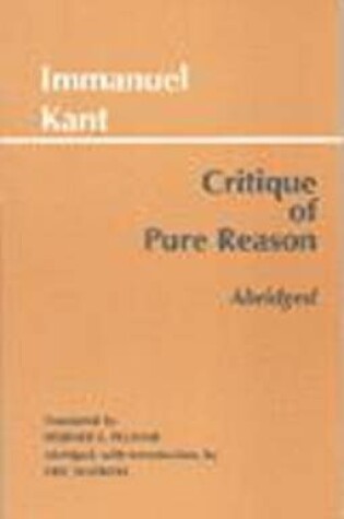 Cover of Critique of Pure Reason, Abridged