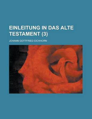 Book cover for Einleitung in Das Alte Testament (3 )