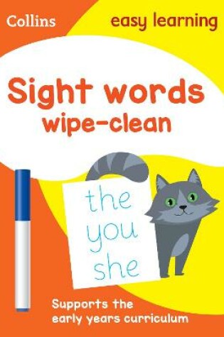 Cover of Sight Words Age 3-5 Wipe Clean Activity Book