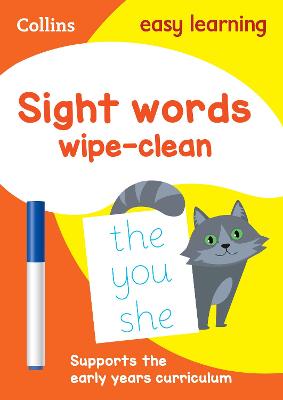 Book cover for Sight Words Age 3-5 Wipe Clean Activity Book