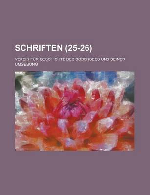 Book cover for Schriften (25-26 )