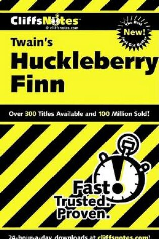 Cover of Cliffsnotes Twain's the Adventures of Huckleberry Finn