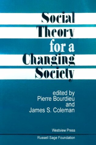 Cover of Social Theory For A Changing Society