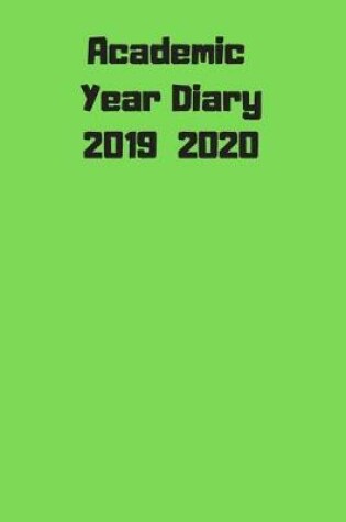 Cover of Academic Year Diary 2019 2020