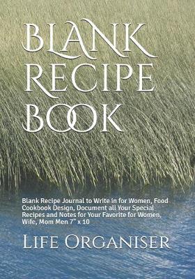Book cover for BLANK Recipe Book