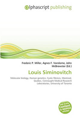 Cover of Louis Siminovitch