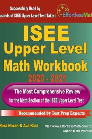 Cover of ISEE Upper Level Math Workbook 2020 - 2021