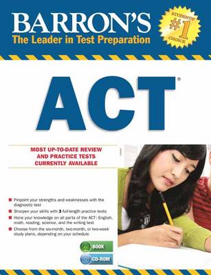 Book cover for Barron's ACT with CD ROM