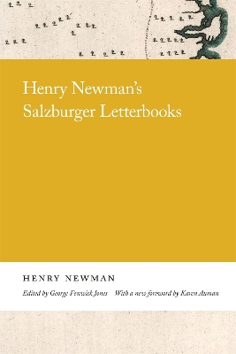 Book cover for Henry Newman's Salzburger Letterbooks