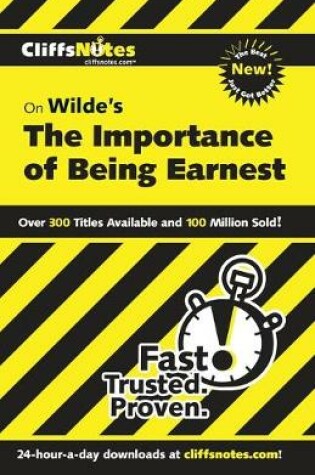 Cover of CliffsNotes on Wilde's The Importance of Being Earnest