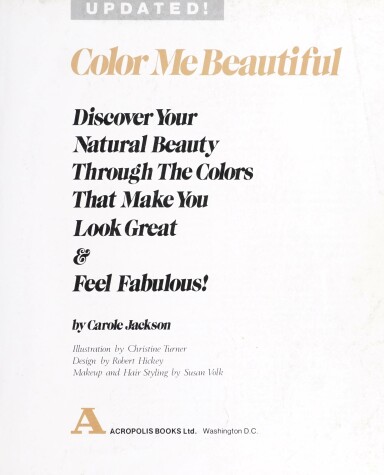 Book cover for Color Me Beautiful-Updated!
