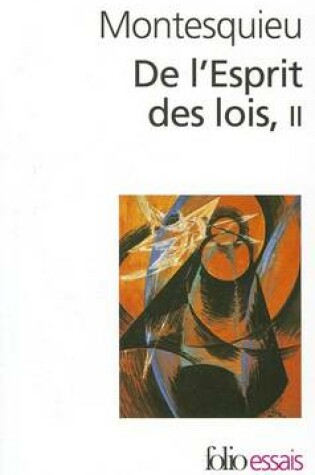 Cover of de L Esprit Des Lois