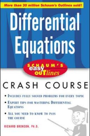 Cover of Schaum's Easy Outline of Differential Equations