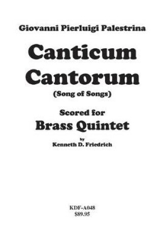 Cover of Canticum Cantorum - brass quintet score