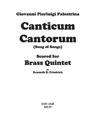 Book cover for Canticum Cantorum - brass quintet score