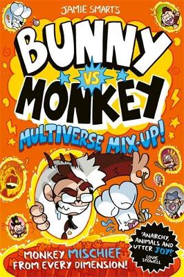 Book cover for Bunny vs Monkey: Multiverse Mix-up!