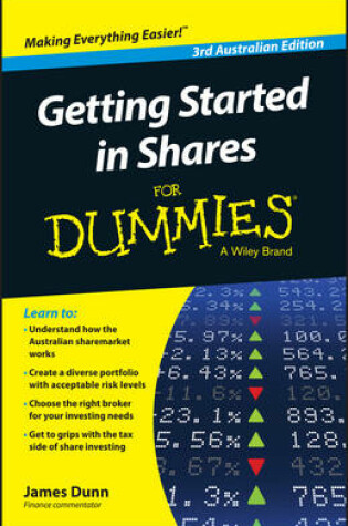 Cover of Getting Started in Shares For Dummies Australia