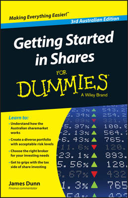 Book cover for Getting Started in Shares For Dummies Australia