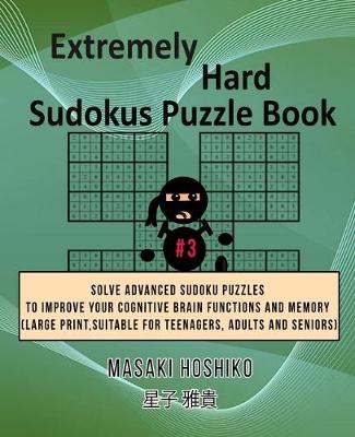 Book cover for Extremely Hard Sudokus Puzzle Book #3