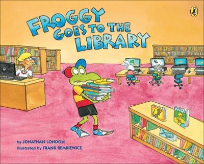 Book cover for Froggy Goes to the Library