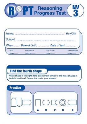 Book cover for Reasoning Progress Tests Nonverbal