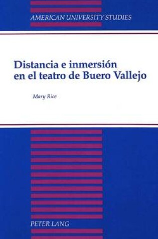 Cover of Distancia e Inmersion En El Teatro De Buero Vallejo