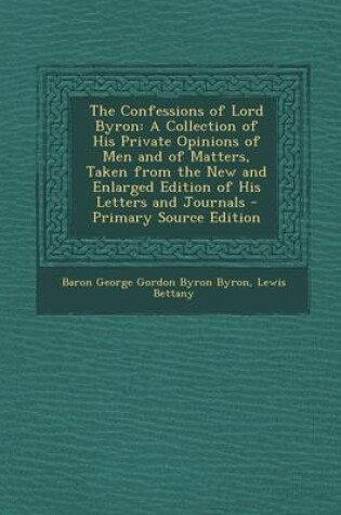 Cover of The Confessions of Lord Byron