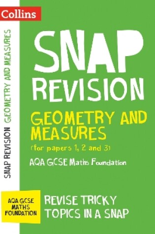 Cover of AQA GCSE 9-1 Maths Foundation Geometry and Measures (Papers 1, 2 & 3) Revision Guide
