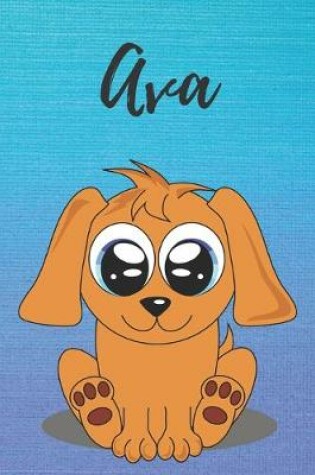 Cover of Ava dog coloring book / notebook / journal / diary