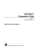 Book cover for OSF/Motif Programmer's Guide Release 1.1 (Revised & Updated)