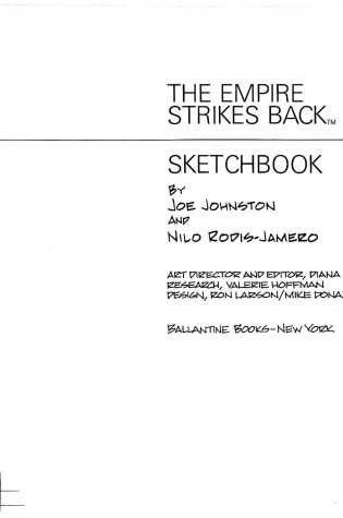 Cover of The Empire Strikes Back Sketchbook