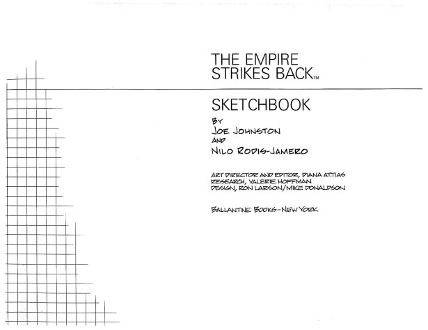 Book cover for The Empire Strikes Back Sketchbook