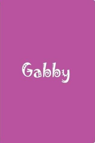 Cover of Gabby - Bright Pink Personalized Notebook / Journal / Blank Lined Pages