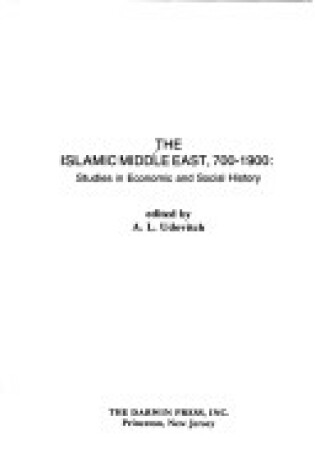 Cover of Islamic Middle East, 700-1900