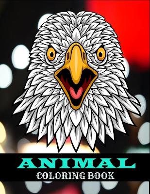 Book cover for Animal coloring book