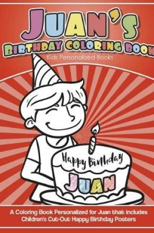 Cover of Juan's Birthday Coloring Book Kids Personalized Books