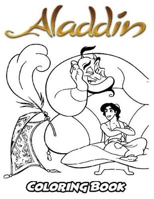 Book cover for Aladdin Coloring Book