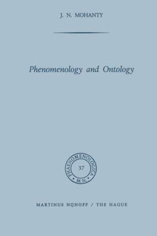Cover of Phenomenolohy and Ontology