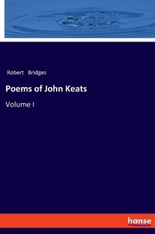 Cover of Poems of John Keats