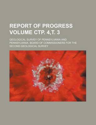 Book cover for Report of Progress Volume . 4, . 3